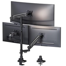 Triple Monitor Mount for up to 35-inch Screens   Heavy Duty Ultrawide Stand w...