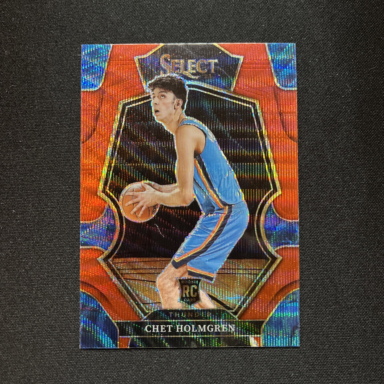 2022-23 Panini Select - Chet Holmgren (RC) #196 Premier Level Red Wave Prizm