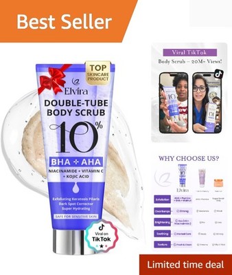 KP Bump Eraser Foot & Body Scrub, Exfoliating Scrub for Keratosis Pilaris, Sm...