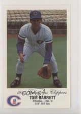1985 Columbus Clippers Crime Prevention Tom Barrett 0l1