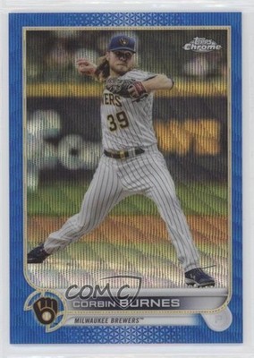 2022 Topps Chrome Blue Wave Refractor 12/75 Corbin Burnes #167 q2x