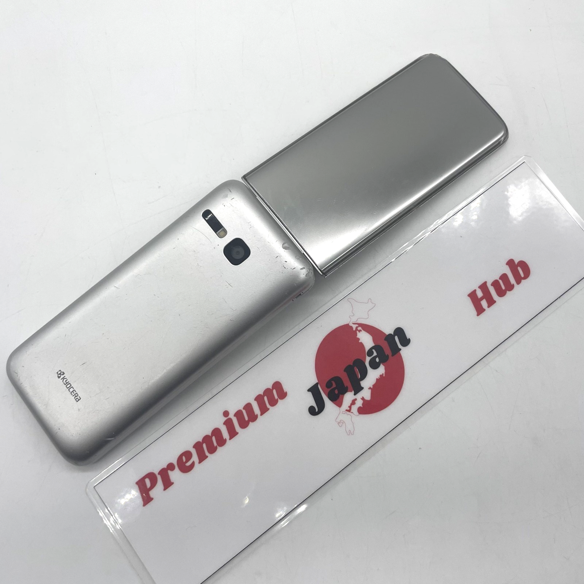 KYOCERA DIGNO Keitai 3 902KC Silver Android Flip Phone Unlocked