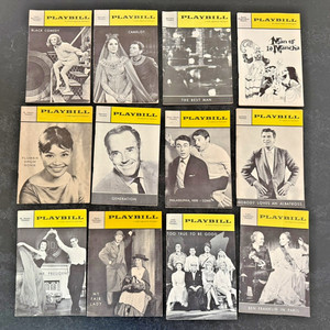 Lot of 12 Vintage Playbill Broadway Theater Programs Camelot My Fair Lady