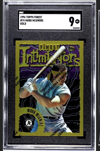 1996 Topps Finest - Gold Refractor #74 Mark McGwire Rare Pop 3