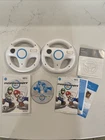 Mario Kart Wii (Nintendo, 2008) CIB W/ 2 Wheels TESTED & WORKING
