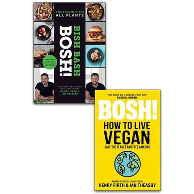 BISH BASH BOSH! & Bosh! How To Live Vegan 2 Books Collection Set NEW