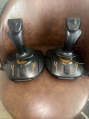Thrustmaster T.16000M FCS Ergonomic Joystick Pair Black Orange Wired USB PC