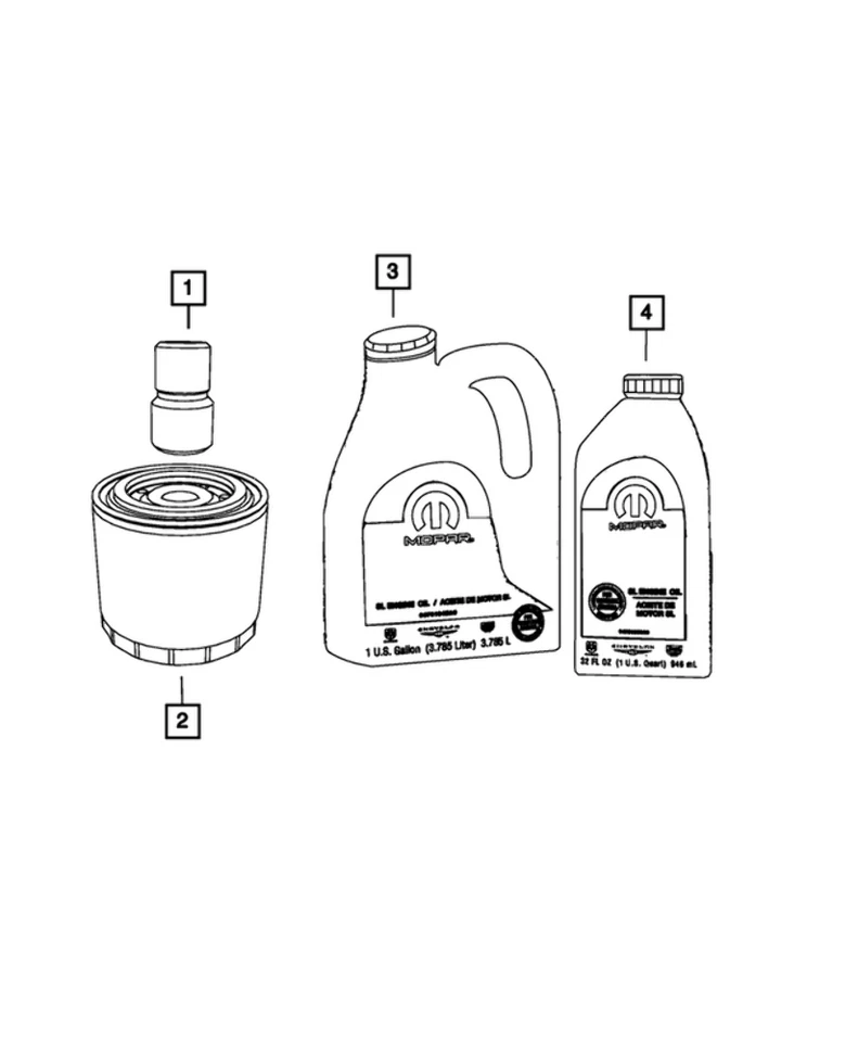 Paquete de 12 filtros de aceite de motor Mopar originales nuevos (2007-2024) OE 04892339BE Foto 4 de 4