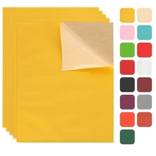 5 Pcs Leather Repair Patch 10"x12" Self-Adhesive Repair Tape Kit, Yellow