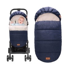 Bunting Bag, Warm Infant Car Seat Cover Blanket with Zipper  Hood, Fleece Fo...