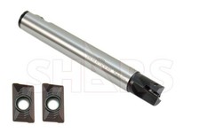CNC 1 x 7-7/8" 90  Indexable End Mill  2 PCS APKT 1604 Inserts P 