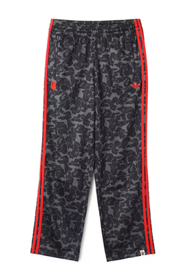 Bape x adidas Originals Firebird Track Pants Black Camo Retro