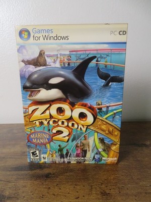 Zoo Tycoon 2: Marine Mania Expansion Pack (Windows PC 2006) w/ Manual