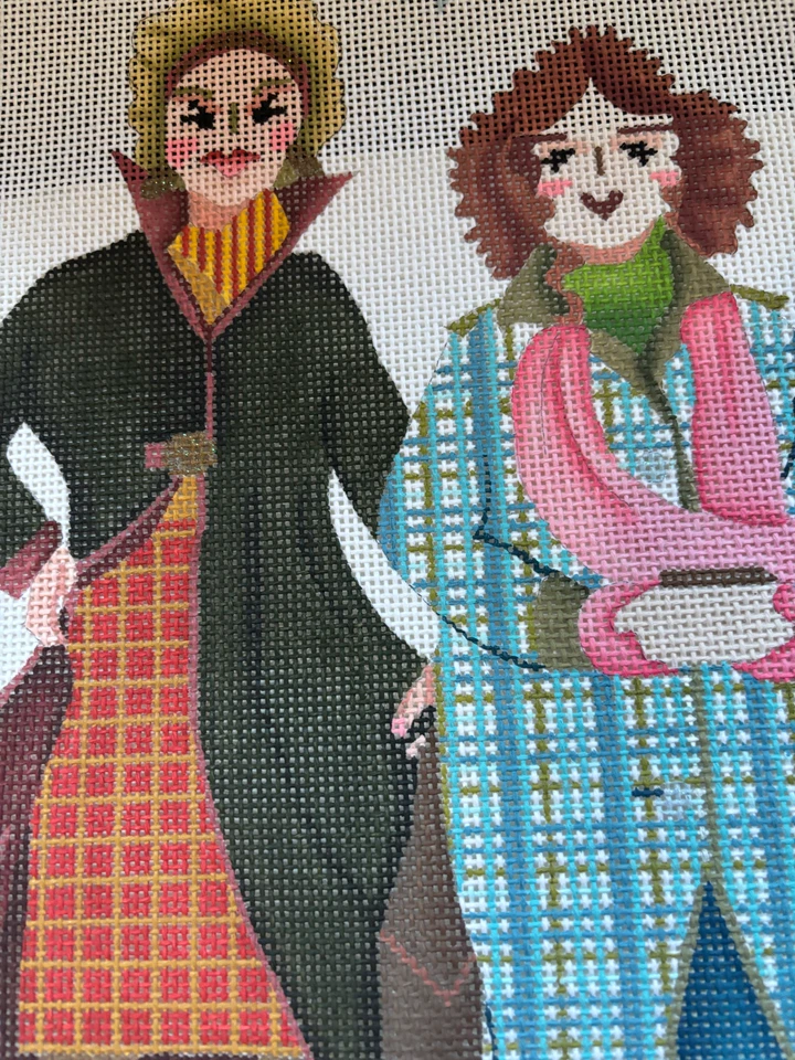 NOS VIBRANT CHAMELEON NEEDLEPOINT CANVAS Hocus Pocus XMAS  D87 14" x 14" - Image 4 of 4