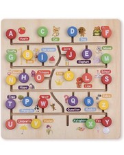 Montessori Letter Board 3 Years Wooden Alphabet Learning Educational Toy