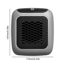 800W Mini Heater Portable Electric Heater with Adjustable Thermostat Fast Heatin