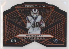 2019 Panini Obsidian Vitreous Electric Etch Orange 27/35 Todd Gurley II 7l6