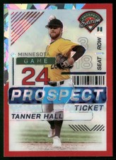 2024 Panini Prospect Edition #41 Tanner Hall Red Ice Holo