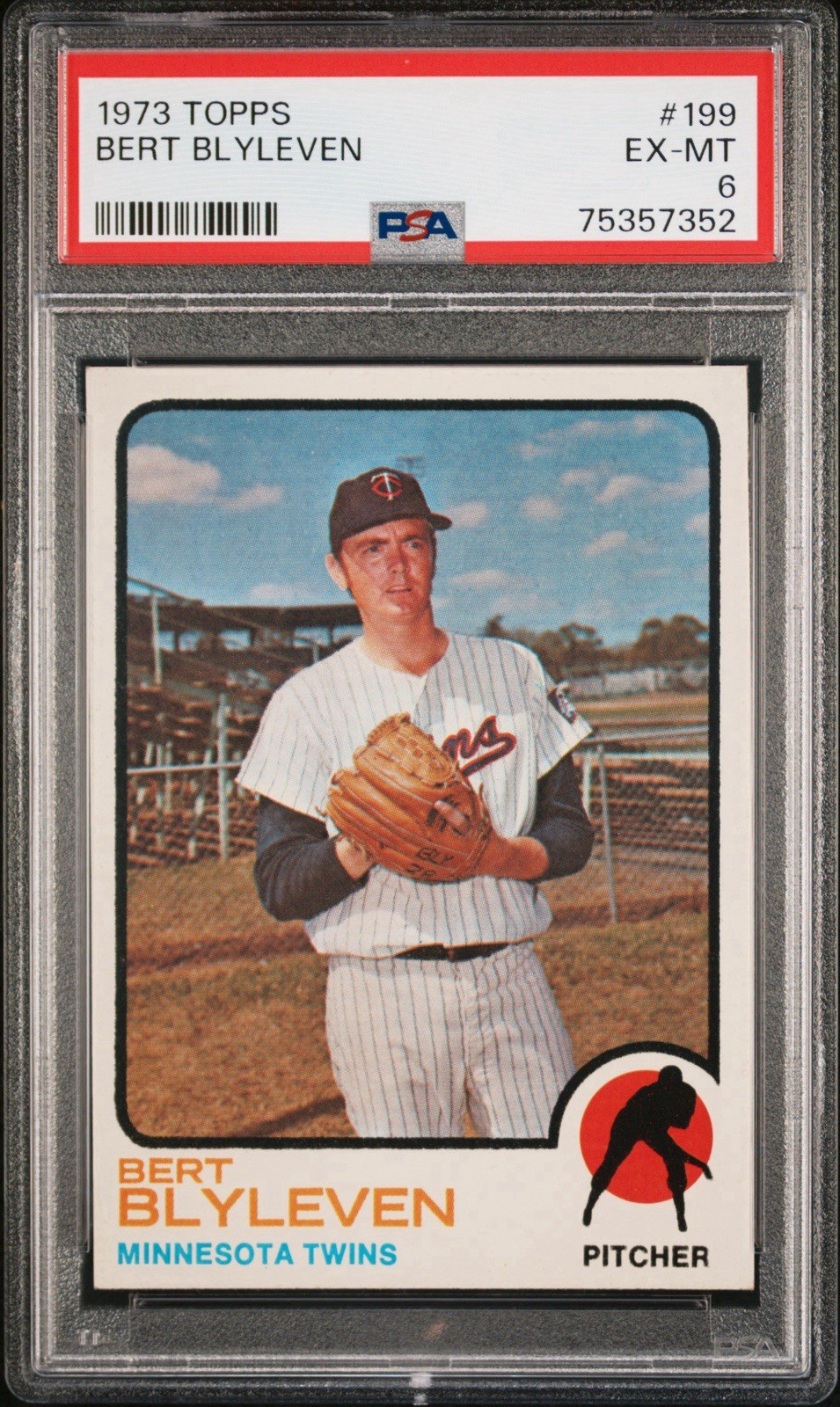 1973 Topps Bert Blyleven #199 PSA 6 EX-MT Minnesota Twins HOF Vintage
