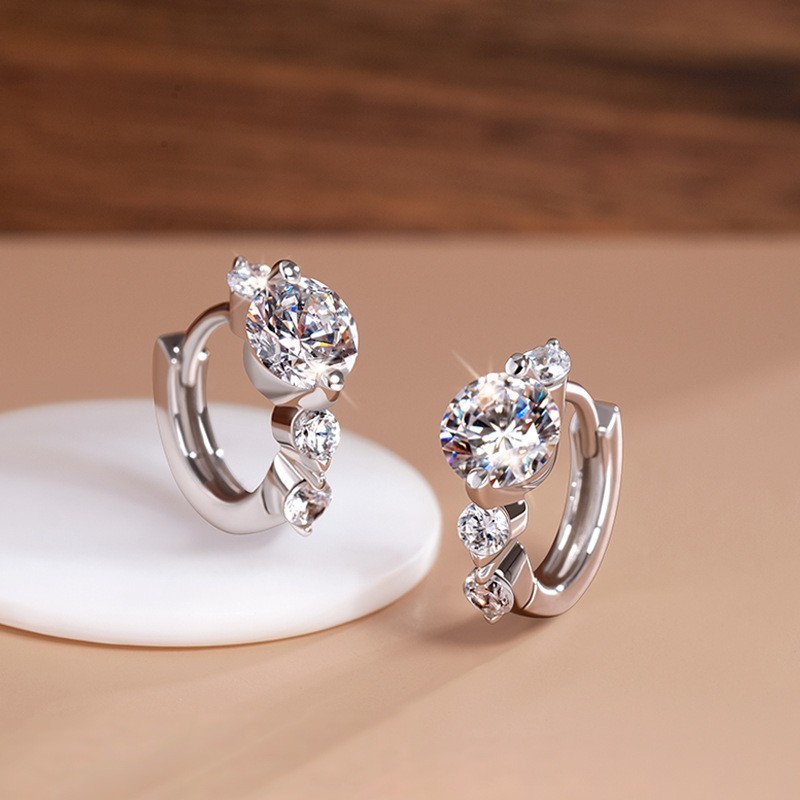 Pendientes Mujer Plata 925S Circonitas Criollas Circonitas Brillantes Criollas, Joyería