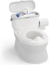 2-in-1 Toddler Potty Training Toilet - with Detachable Seat, Gray