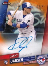 2019 Topps Finest Toronto Blue Jays Danny Jansen Finest Autographs Orange 23/25