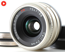 Contax Carl Zeiss T Biogon 28mm F2.8 AF lens for G1 G2 JAPAN MINT w/ Hood Cap