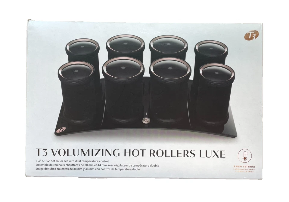 T3 - Volumizing Hot Rollers LUXE, Hair Curler Set, Set of 8-4 XL and 4 L (E515) - Image 2 of 4