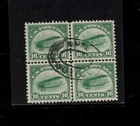 USA #C2 Very Fine Used Block With Center Line
