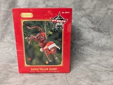 New Breyer Horse Christmas Holiday Ornament #60141 Little Yellow Jacket PBR Bull