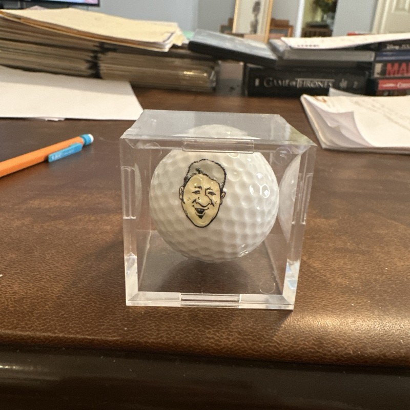 President Bill Clinton Golf Ball Funny Collectible Brand: Blue Max 2 w/ case