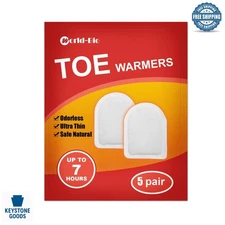 Disposable Toe & Insole Warmers, Long Lasting, 5 Pairs