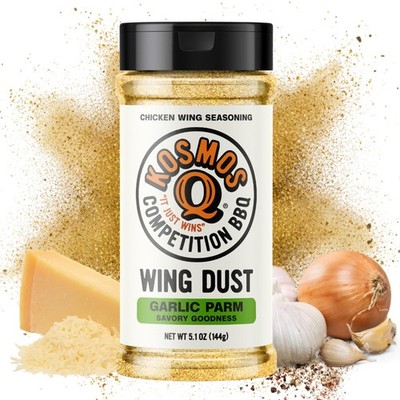 Kosmos Q Garlic Parmesan Wing Dust, Real Garlic & Parmesan Cheese Chicken Wing S
