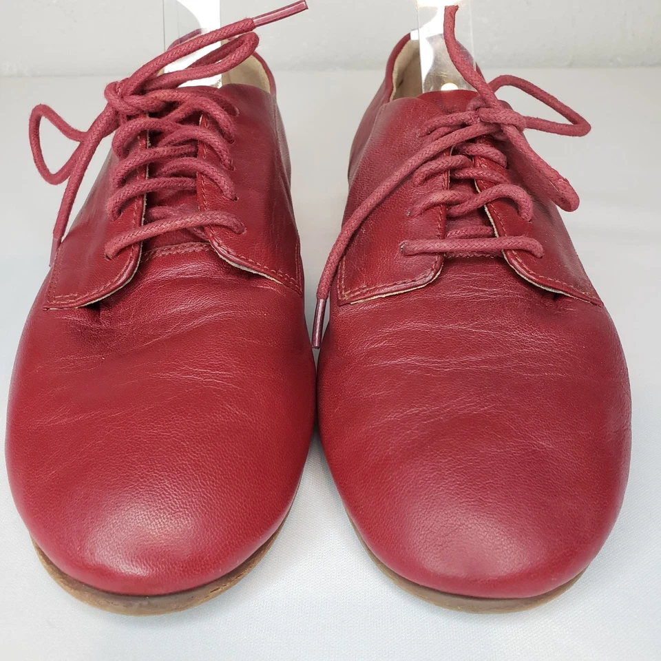 Zapatos cómodos Fitflop Adeola talla 7 de cuero rojo con cordones Derbys Foto 2 de 4