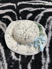 Women Derby Hat Organza Church Wedding Tea Party Hats Fascinator Floral