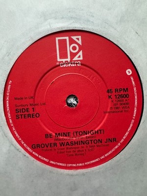 Grover Washington, Jr. - Be Mine (Tonight) - 1981 UK jazz funk 7'' Vinyl Record