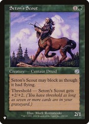 Seton's Scout 138/143 The List Reprints