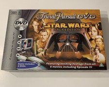 Star Wars Trivial Pursuit Board Game Saga Edition DVD Board Game 2005 Complete
