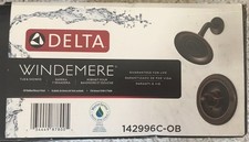 NEW Delta Windemere Oil Rubbed Bronze Shower Faucet w/Valve 1-handle 142996C-OB