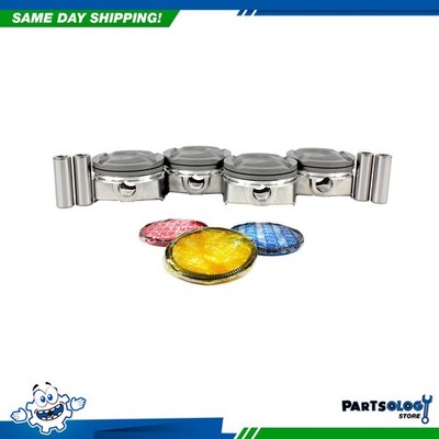 DNJ PRK195 Piston and Ring Kit For 12-19 Hyundai Kia Accent Rio 1.6L L4 DOHC 16V