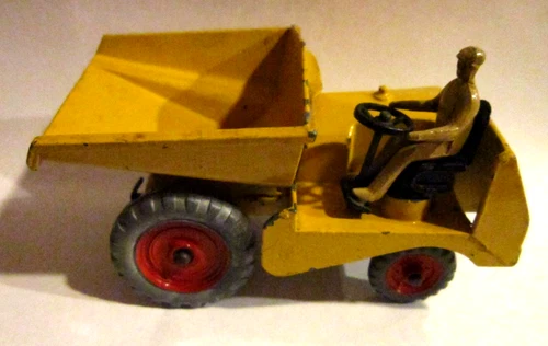 Vintage Diecast Dinky Supertoys Muir-Hill Dumper Yellow -Rotate Driver VGC