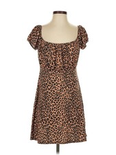 Reformation Jeans Women Brown Casual Dress L