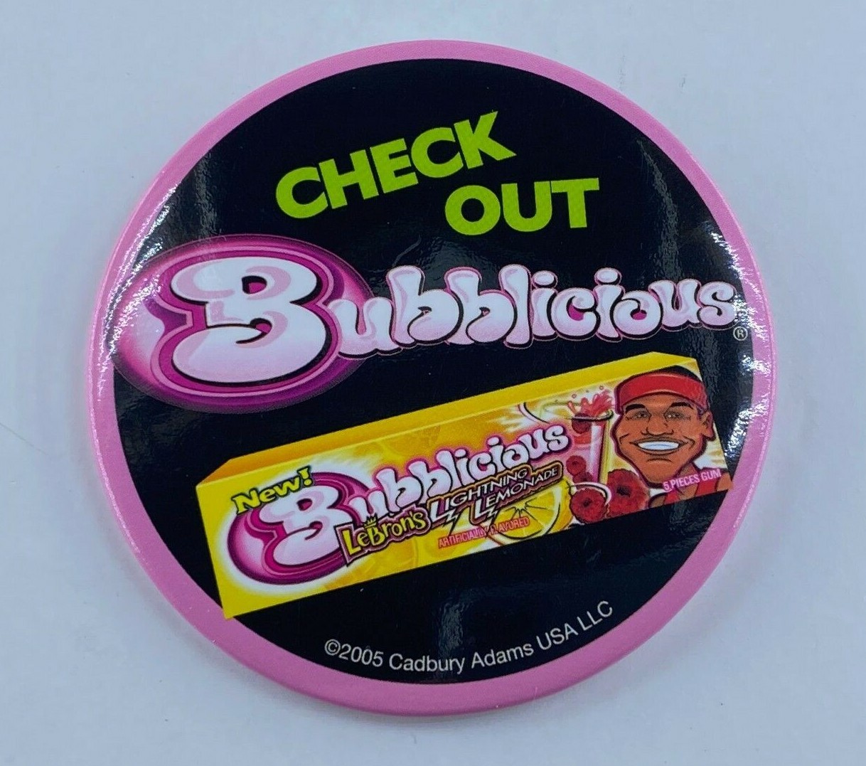 LeBron James Bubblicious LeBron's Lightning Lemonade Gum (5Piece Pack