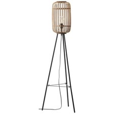 BRILLIANT Lampe Woodrow Standleuchte dreibeinig hellbraun | 1x A60, E27, 60W, ge