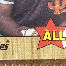 1987 Topps - All Star #599 Tony Gwynn Rare Error Card