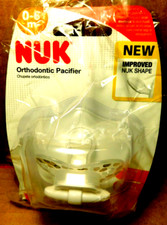 NUK Orthodontic Pacifier 0- 6 month BPA free Silicone NEW 