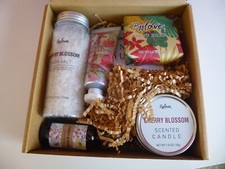 BFFLove 5-Piece CHERRY BLOSSOM Spa Gift Set for Women Candle Soap New In Box
