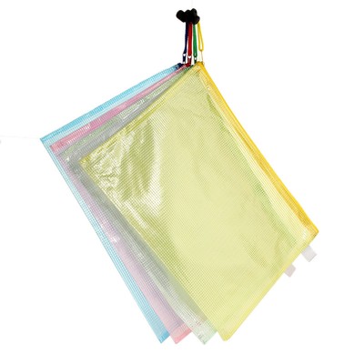 36 Pieces A3 Plastic Wallet Plastic Folders A4 Zip Wallets A5 Zipped Wallets Document Wallet Ziplock Bags Zipper Bag