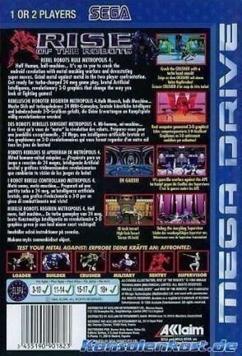 SEGA Mega Drive Spiel - Rise of the Robots mit OVP - Bild 2 von 2