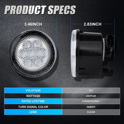 For 2007-2017 Jeep Wrangler JK 7" LED Headlights Turn Signal Tail Lights Combo - Picture 6 of 12